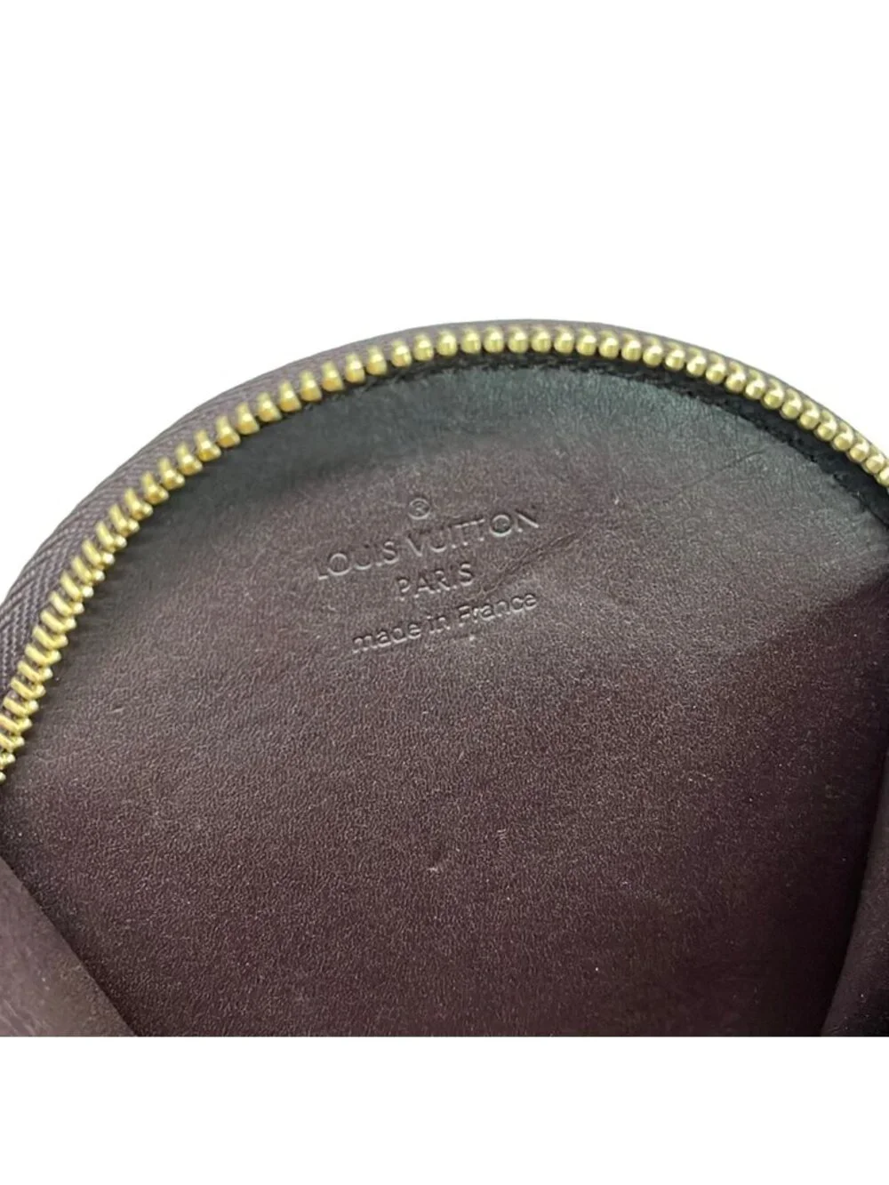 Louis Vuitton Coin Purse Monogram Vernis Port Monecruille Leather with Amarante